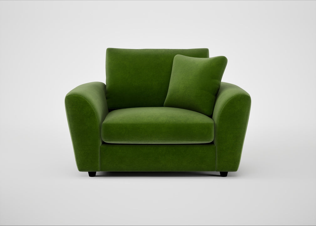 Snooze Loveseat Smart Luxe Velvet Grass