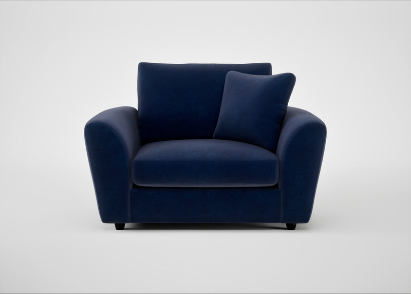 Snooze Loveseat Smart Luxe Velvet Midnight