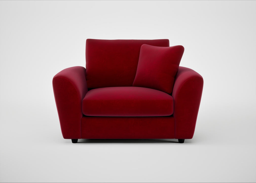 Snooze Loveseat Smart Luxe Velvet Mulberry