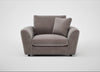 Snooze Loveseat Smart Luxe Velvet Mushroom