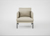 Matera Armchair Leather Grain Storm 006 / Black