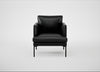 Matera Armchair Leather Stonewash Black 263 / Black