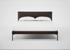 Matera Bed Double / Leather Grain Chocolate 066 / Black