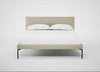 Matera Bed Double / Leather Grain Storm 006 / Black