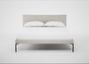 Matera Bed Double / Leather Grain White 000 / Black