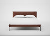Matera Bed King / Leather Grain Dark Brown 068 / Black