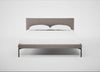 Matera Bed King / Leather Grain Light Grey 060 / Black