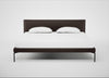 Matera Bed Super King / Leather Grain Chocolate 066 / Black