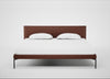 Matera Bed Super King / Leather Grain Dark Brown 068 / Black