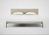 Matera Bed Super King / Leather Grain Storm 006 / Black