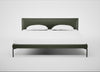 Matera Bed Super King / Leather Stonewash Vintage Green 278 / Black