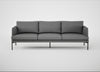 Matera 4 Seater Sofa St Moritz Wool Light Grey / Black