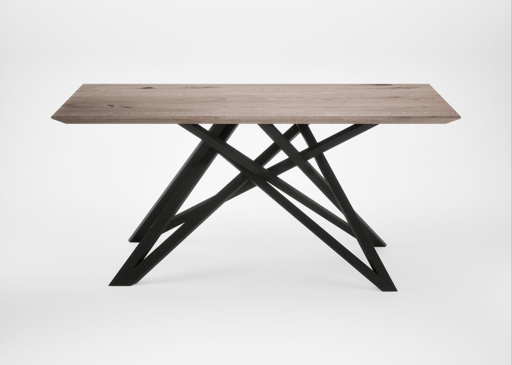 Bespoke Dining Table Vienna Grey Oiled Oak / 160cm / 90cm