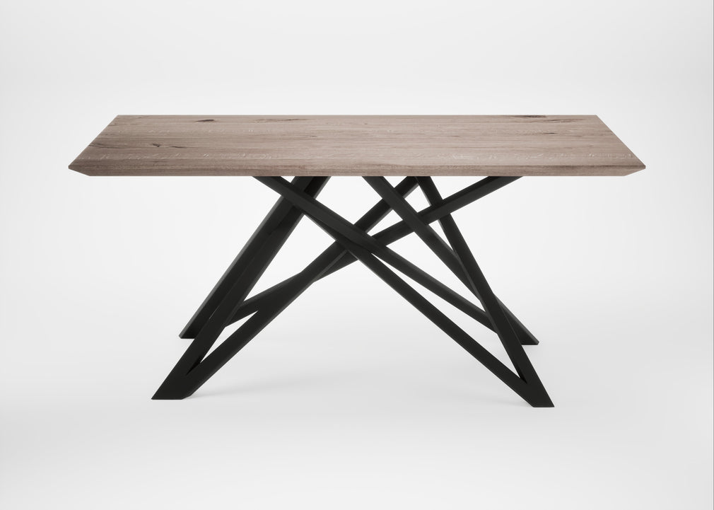 Bespoke Dining Table Vienna Grey Oiled Oak / 160cm / 100cm