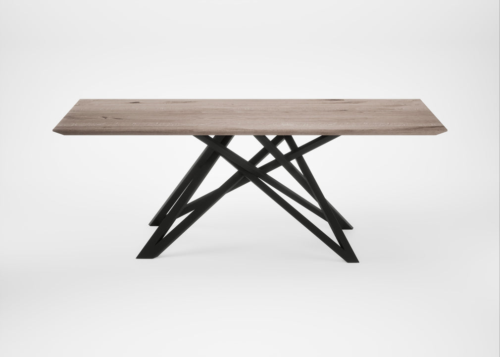 Bespoke Dining Table Vienna Grey Oiled Oak / 200cm / 100cm