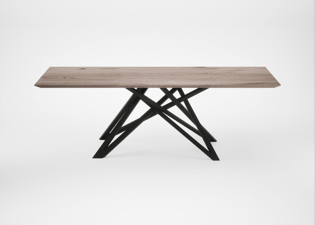 Bespoke Dining Table Vienna Grey Oiled Oak / 220cm / 100cm