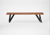 Bespoke Dining Bench Vienna Oiled Walnut / 160cm / Natural Edge