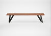 Bespoke Dining Bench Vienna Oiled Walnut / 180cm / Straight