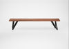 Bespoke Dining Bench Vienna Oiled Walnut / 200cm / Natural Edge