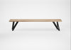 Bespoke Dining Bench Vienna Blonde Oiled Oak / 200cm / Straight
