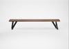 Bespoke Dining Bench Vienna Smoked Oiled Oak / 220cm / Straight