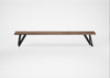 Bespoke Dining Bench Vienna Smoked Oiled Oak / 240cm / Straight