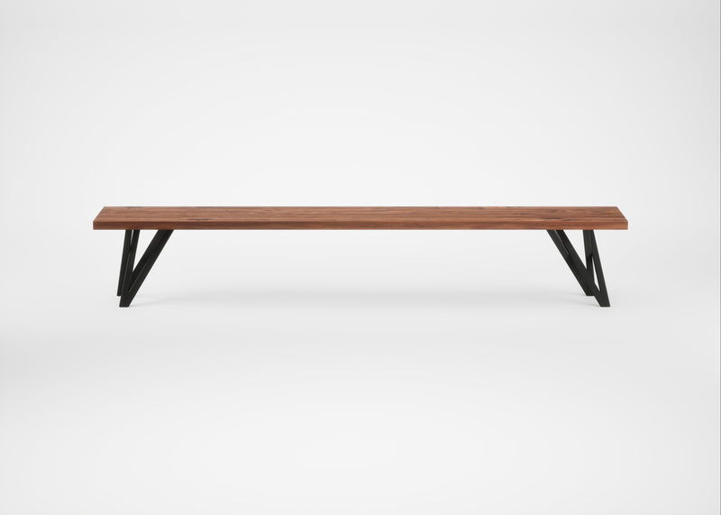 Bespoke Dining Bench Vienna Oiled Walnut / 240cm / Straight