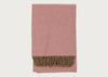 Two Tone Merino Throw Rose