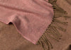 Two Tone Merino Throw Rose