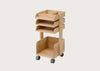Small Desk Organiser with Wheels