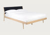 Fawn Bed in Oak and Black Cotton Webbing King