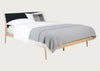 Fawn Bed in Oak and Black Cotton Webbing King