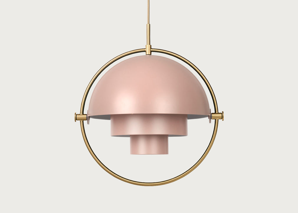 Multi-Lite Pendant Light Brass Frame