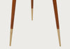 Hawkins Wooden Tripod Floor Lamp with Shade Walnut Finish