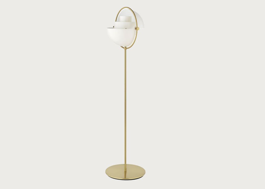 Multi Lite Floor Lamp Brass Base