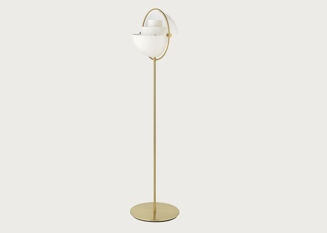 Multi Lite Floor Lamp Brass Base