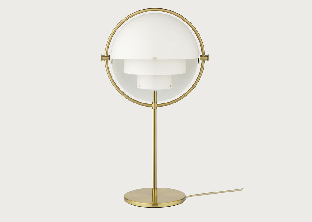 Multi Lite Table Lamp Brass Base
