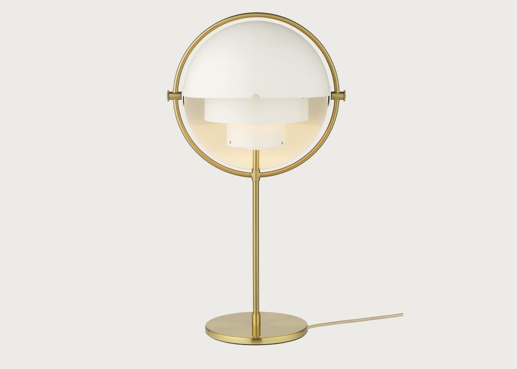 Multi Lite Table Lamp Brass Base