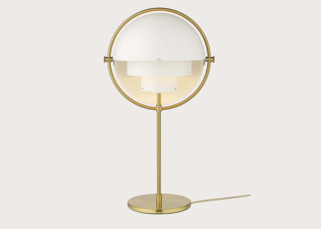 Multi Lite Table Lamp Brass Base