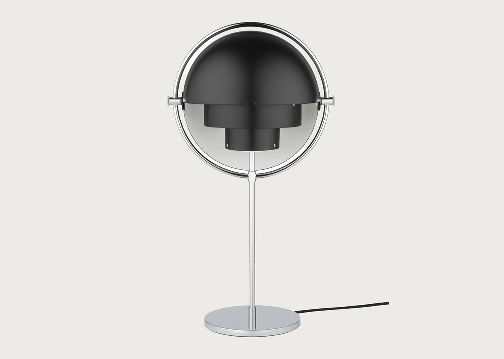 Multi Lite Table Lamp Chrome Base