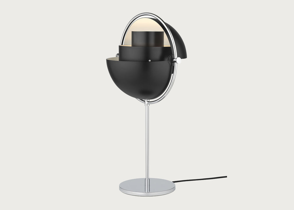 Multi Lite Table Lamp Chrome Base
