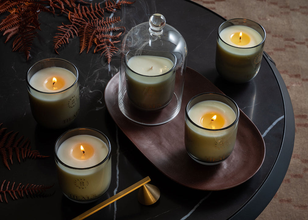 Dusk Petitgrain & Fig Scented Glass Candle