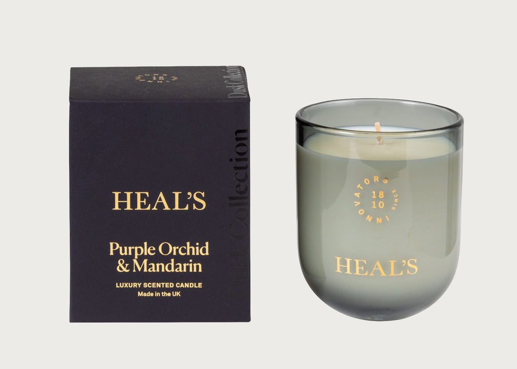 Dusk Purple Orchid & Mandarin Scented Glass Candle