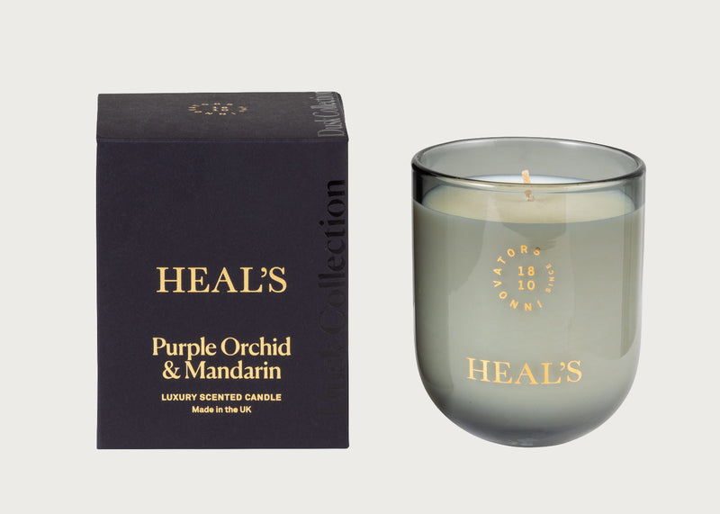 Dusk Purple Orchid & Mandarin Scented Glass Candle