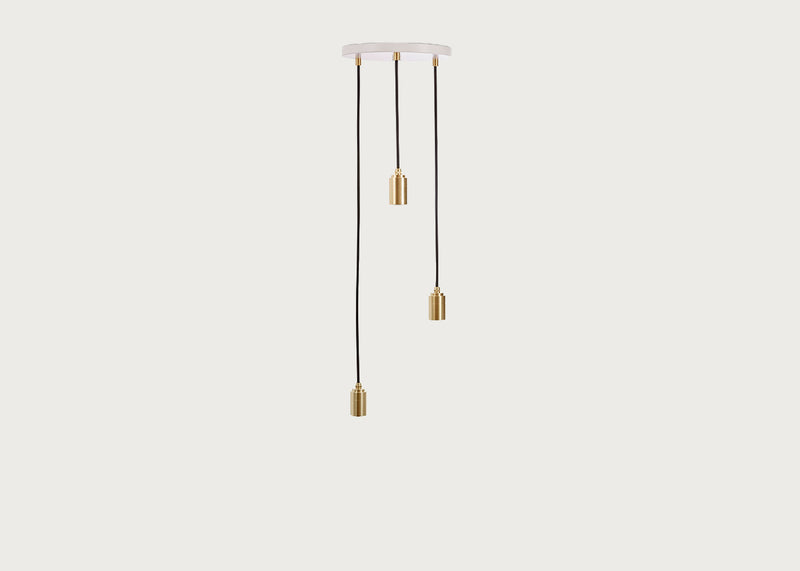 Small White Canopy With 3 Pendants