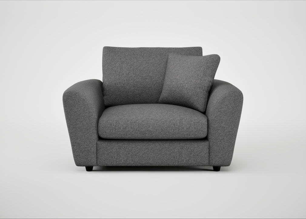 Snooze Loveseat Melton Wool Shale