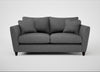 Torino 3 Seater Sofa Melton Wool Shale / Black