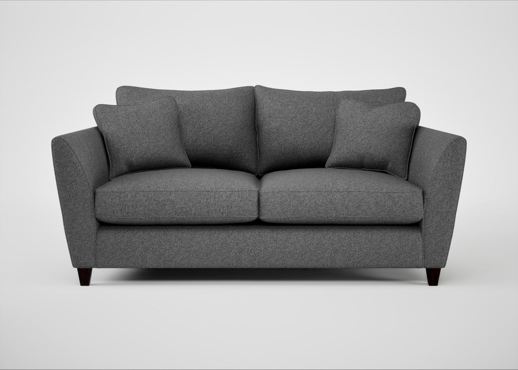 Torino 3 Seater Sofa Melton Wool Shale / Black