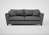 Torino 4 Seater Sofa Melton Wool Shale / Black