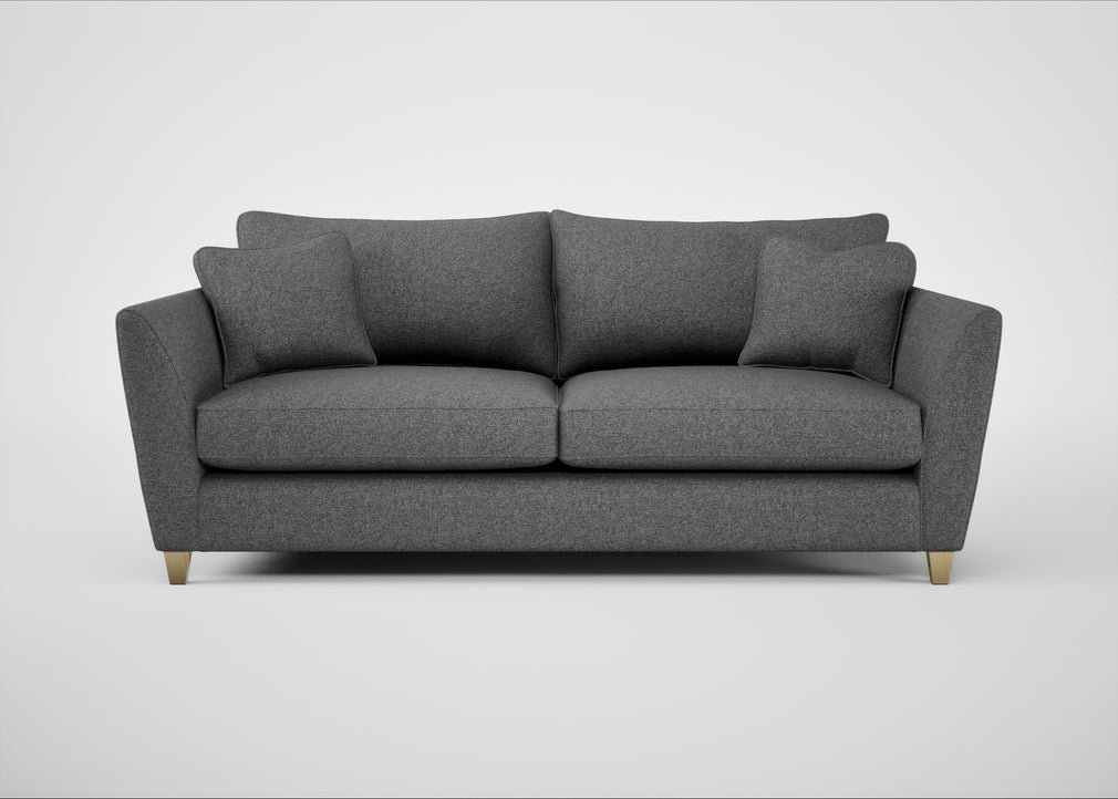 Torino 4 Seater Sofa Melton Wool Shale / Natural